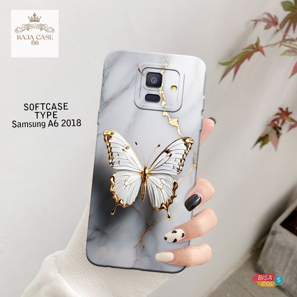 Case Samsung A7 2018 - Casing Samsung A7 2018 - Motif case kupu kupu - Samsung - Softcase Samsung A7