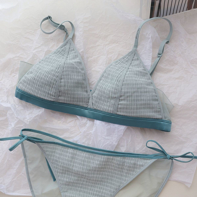 [Miss Lace]Bra renda tipis wanita tanpa kawat untuk payudara besar