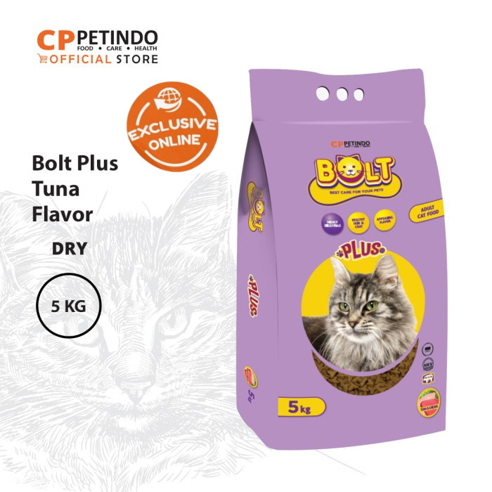SETIALARIS STORE CPPETINDO Bolt Plus Cat Food 5 Kg