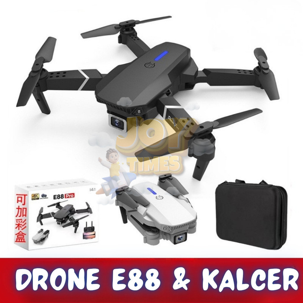 Drone E88 Pro 4K Kamera Ultra HD Foldable Drone Lipat HD Single Camera