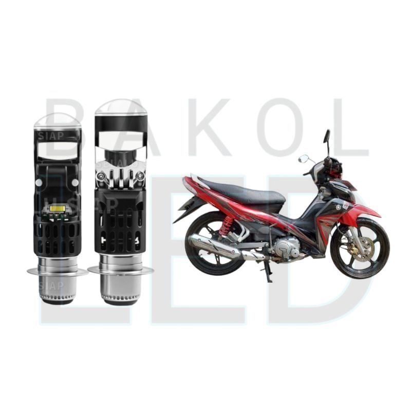 1pcs Lampu depan LED H6 Mini BiLED motor Yamaha jupiter Z 2010 BL