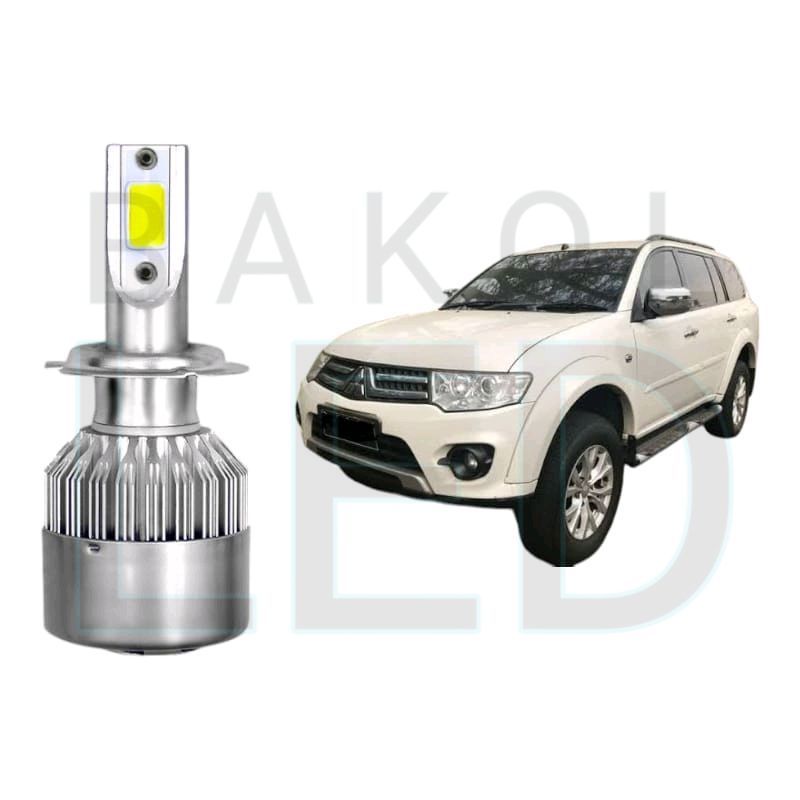2pcs Lampu Utama Dekat LED H11 COB Mobil Mitsubishi Pajero Sport gen2 BL