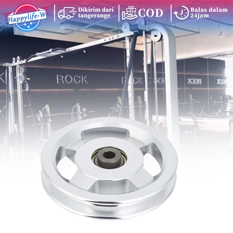 Katrol Pulley Gym 88mm Pulley Roda Tali Sling Aluminium Gym Katrol Fitness Gym Mesin Machine Trisep 