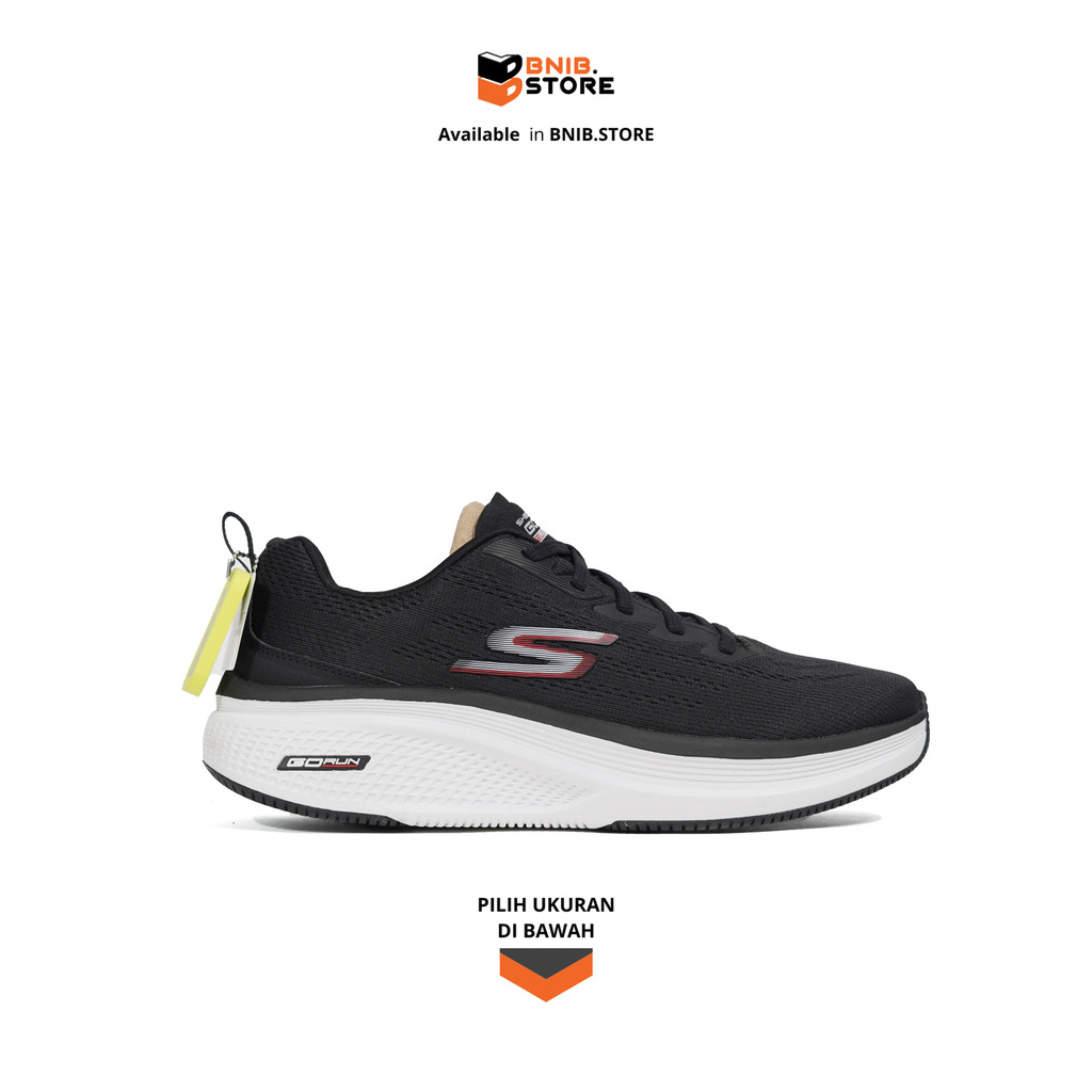 Sepatu Pria Skechers Go Run Elevate 2.0 Black White [220847BLK] Original