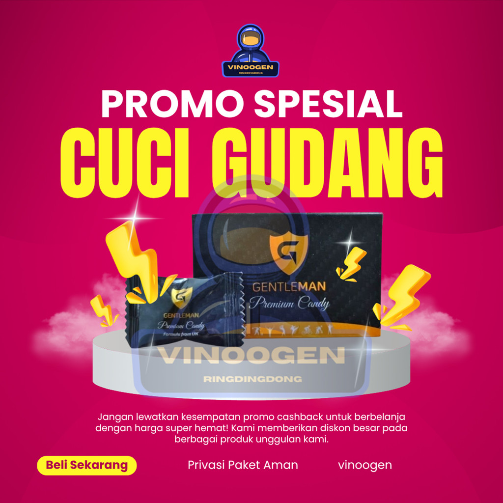 Permen Gentleman Premium Candy Permen Stamina Pria Premium 100% Original - 1 Box Isi 4 Pcs