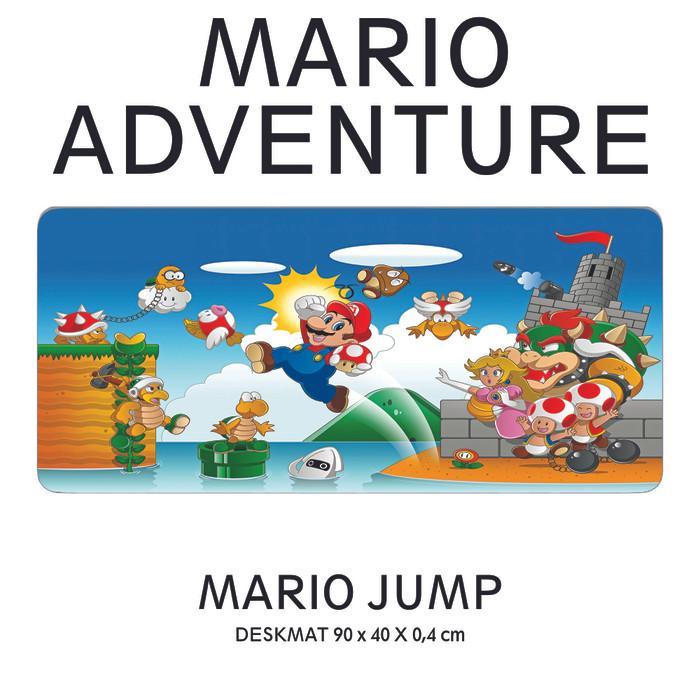 ADVENTURE MARIO SUPER DESKMAT MOUSEPAD MOUSE PAD DESK MAT GAMING - MARIO RUN