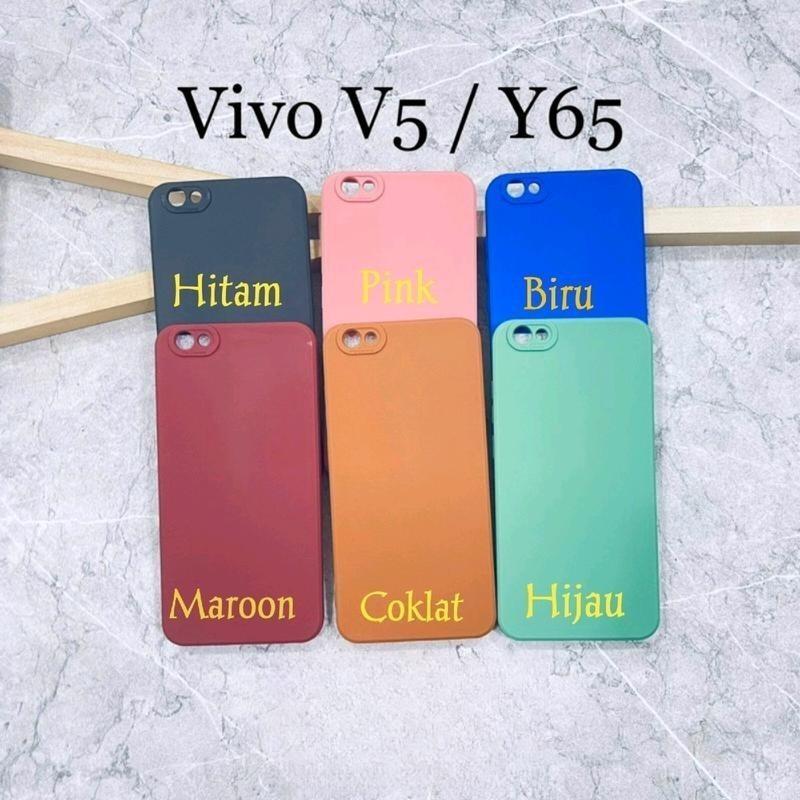 SoftCase Macaron Untuk Hp Vivo V5 Y65 1601 1719 Tpu Procamera Hitam
