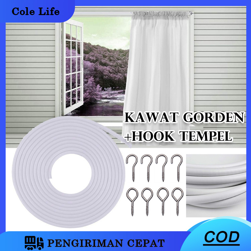Tali Kawat Spiral Gorden Kolong Dapur/kawat Gorden Kolong Dapur / Gorden Dapur / Kawat Spiral