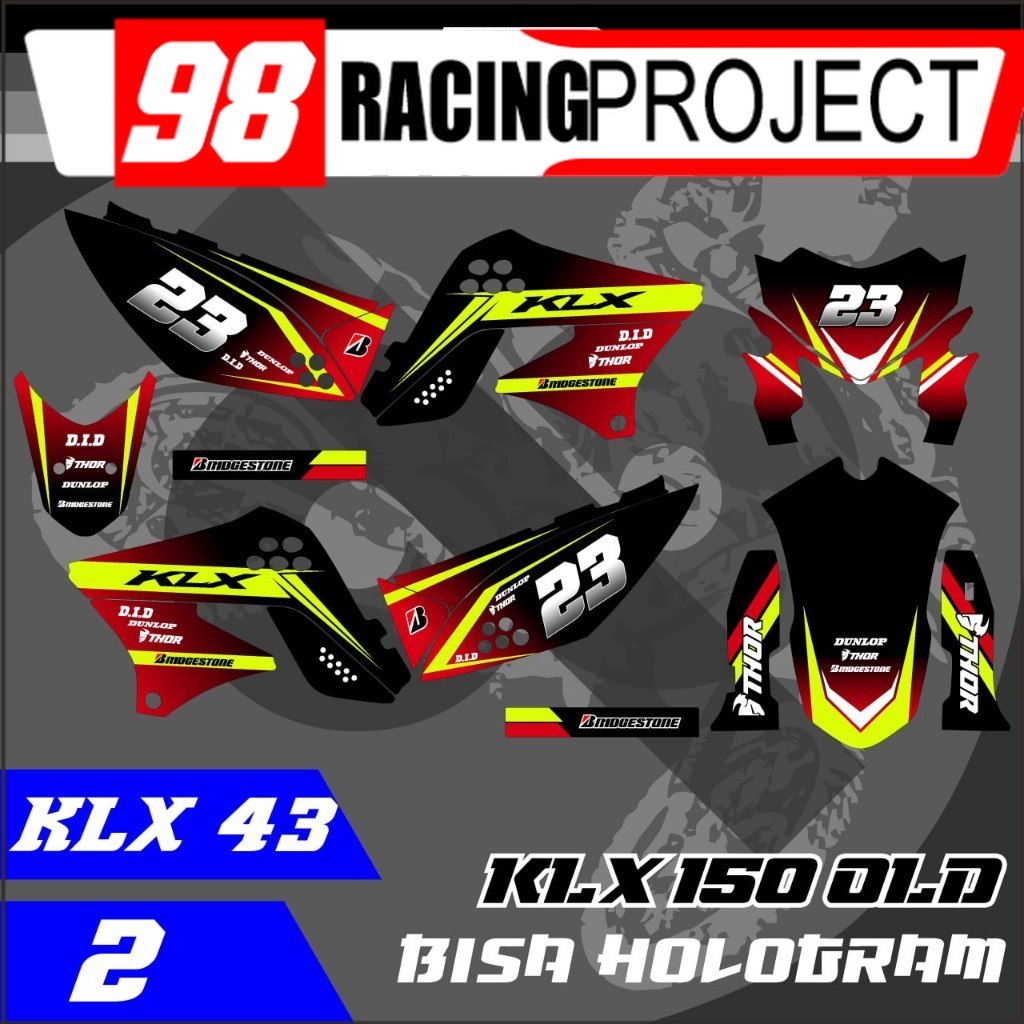 Striping KLX Lama Stiker KLX Lama KLX 150 SPAKBOR BELAKANG PENDEK  Klx