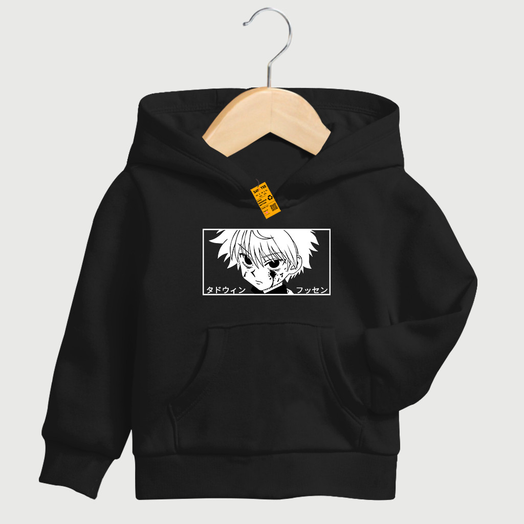 SWEATER HOODIE ANAK LAKI-LAKI MOTIF ANIME KILLUA UNTUK UMUR 2-12 TAHUN BISA COD