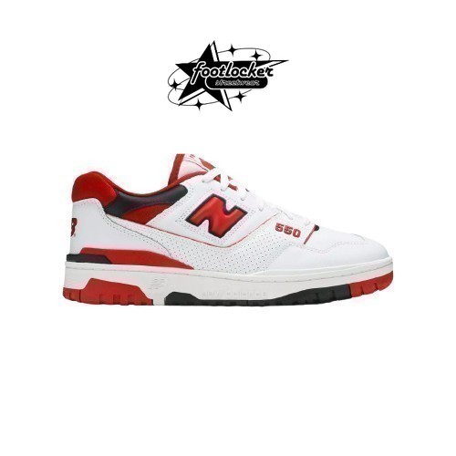 Sepatu New Balance  550 White Team Red  Original Unisex