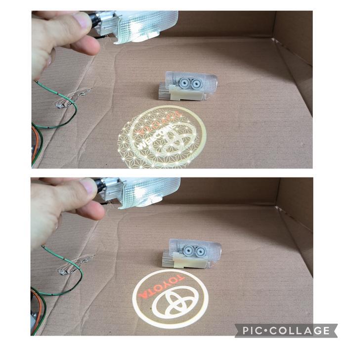 led projector lamp logo toyot+welcome light fortuner vrz srz GR SPORT top