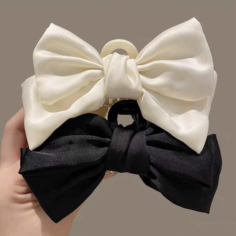 COD Jepitan Rambut Pita Hitam Wanita Gaya Putri Hiasan Kepala Jepitan Rambut Mewah Jepitan Rambut Be