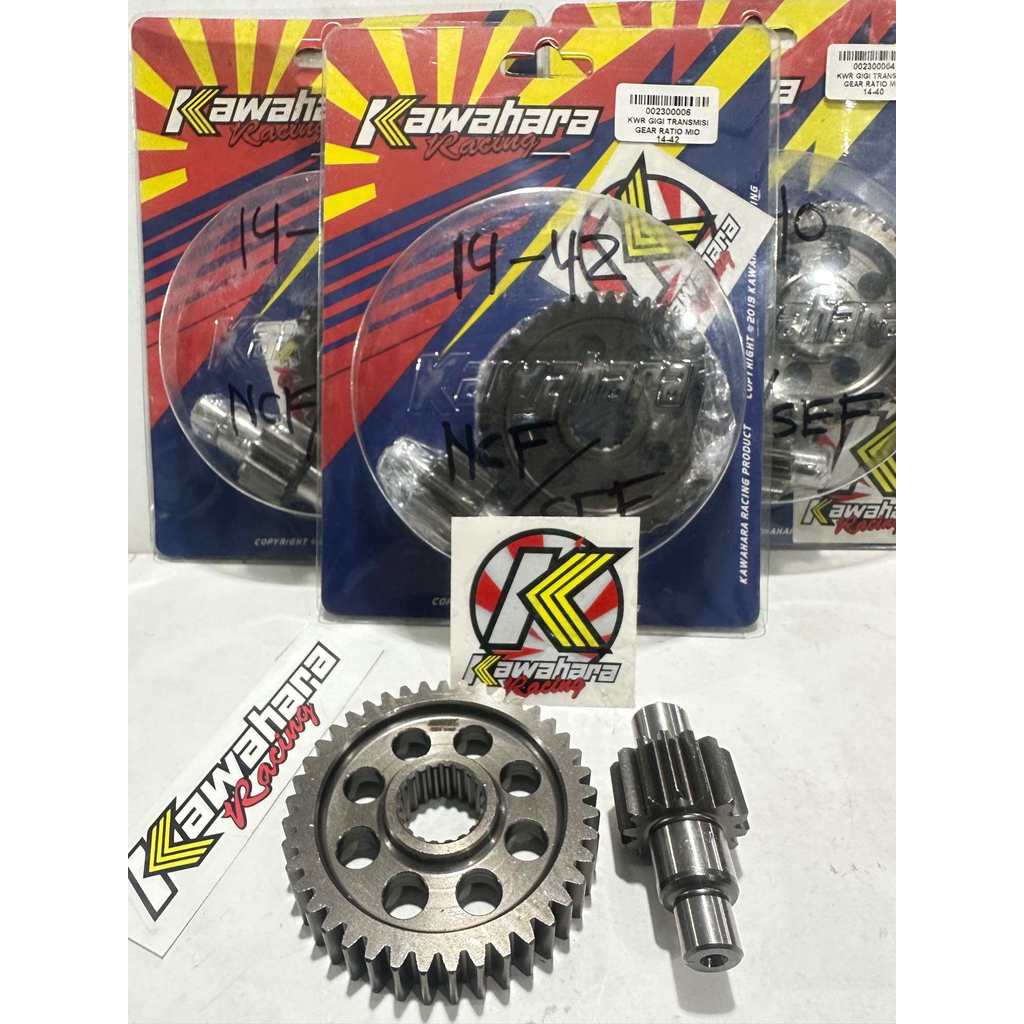 Gigi rasio mio fino nuvo mio smile mio sporty mio karbu ratio gear kawahara RACING ukuran 14-40 14-4