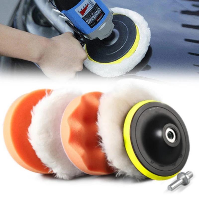 Kit Spons Poles Mobil Kit Busa Spons Buffer Bor Roda Poles Untuk Menghilangkan Goresan Mobil