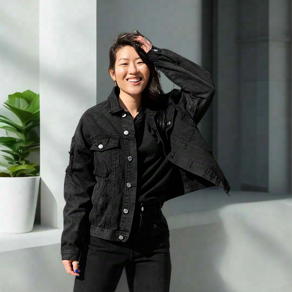 F.W.D Jacket Jeans Unisex - Jaket Denim New Style Ready Size Jumbo