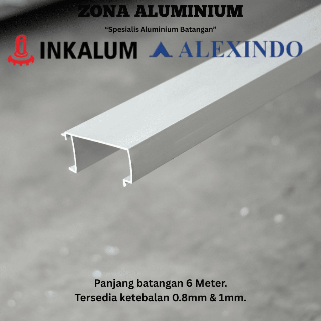 INKALUM ALEXINDO Aluminium Batangan 0554 Tutup Kusen Z 4 Inch