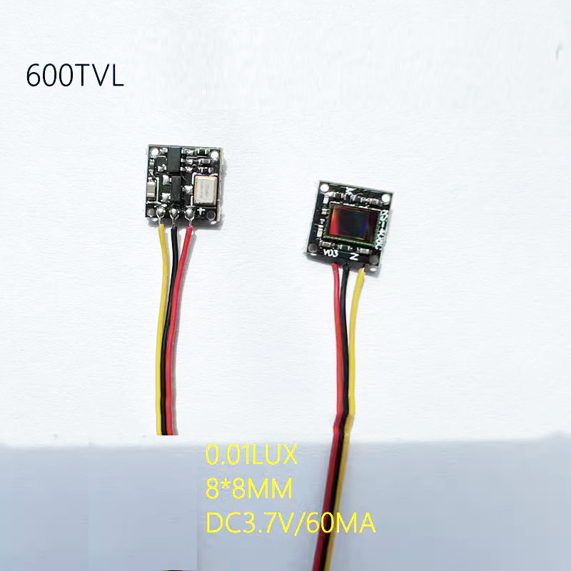 8*8MM 600TVL CVBS Camera Module 0.01Lux Low illumination Black-White Mini CMOS Camera Y CCTV 750*490
