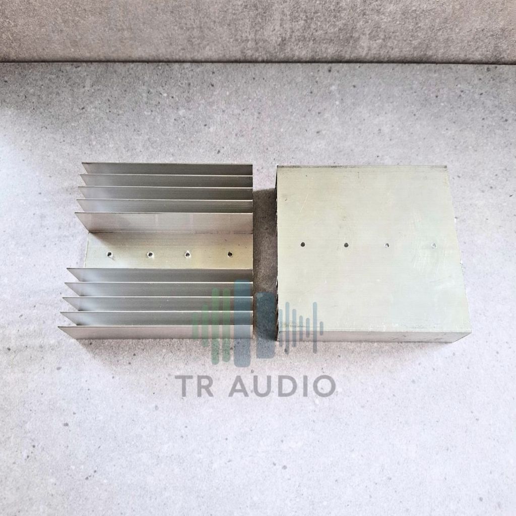 Heatsink Sanken 5 Sirip 2 Lubang Aluminium Pendingin IC Daya Power Ampli