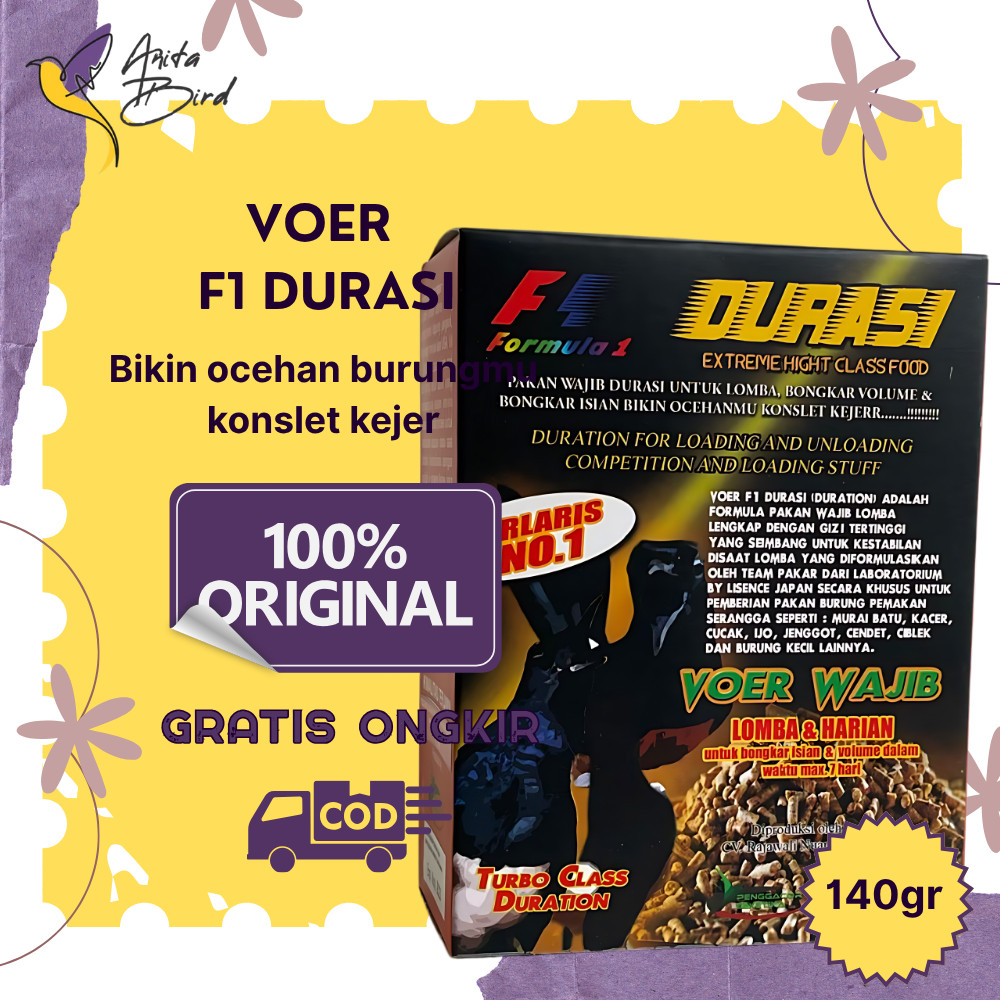 Voer F1 Durasi Pakan Wajib Lomba Burung Murai semakin Fighter dan Gacor