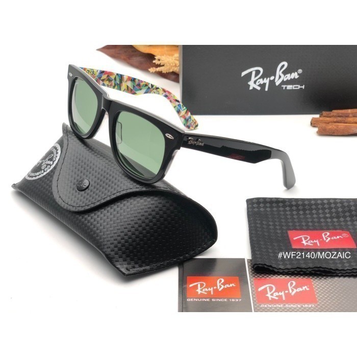 SUNGLASSES WAYFARER  2140 ORIGINAL LENSA ASLI DARI KACA ANTI UV PROTECTION SIZE 50 PRIA WANITA EXLUS