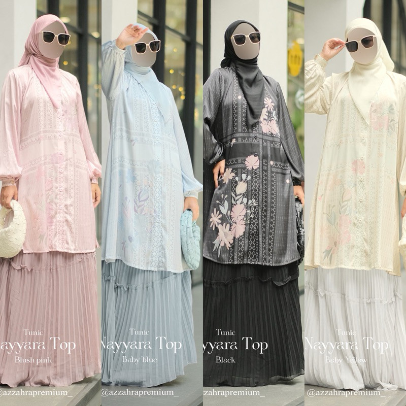 Nayyara Tunik Azzahra Silk Premium Berbagai Warna