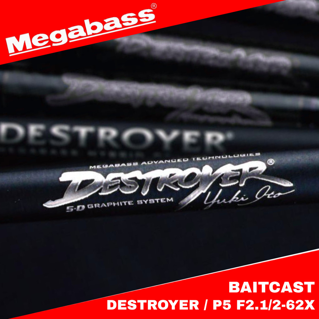Megabass Baitcasting Rod Destroyer P5 F2.1/2-62X (2993)