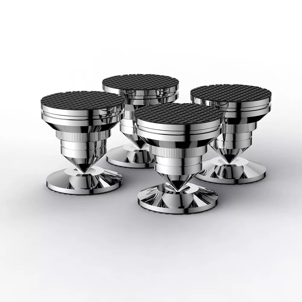 4pcs 27mm Speaker Feet 304# Stainless Steel Auo Speaker Isolation Spike Stand Feet Pads Base