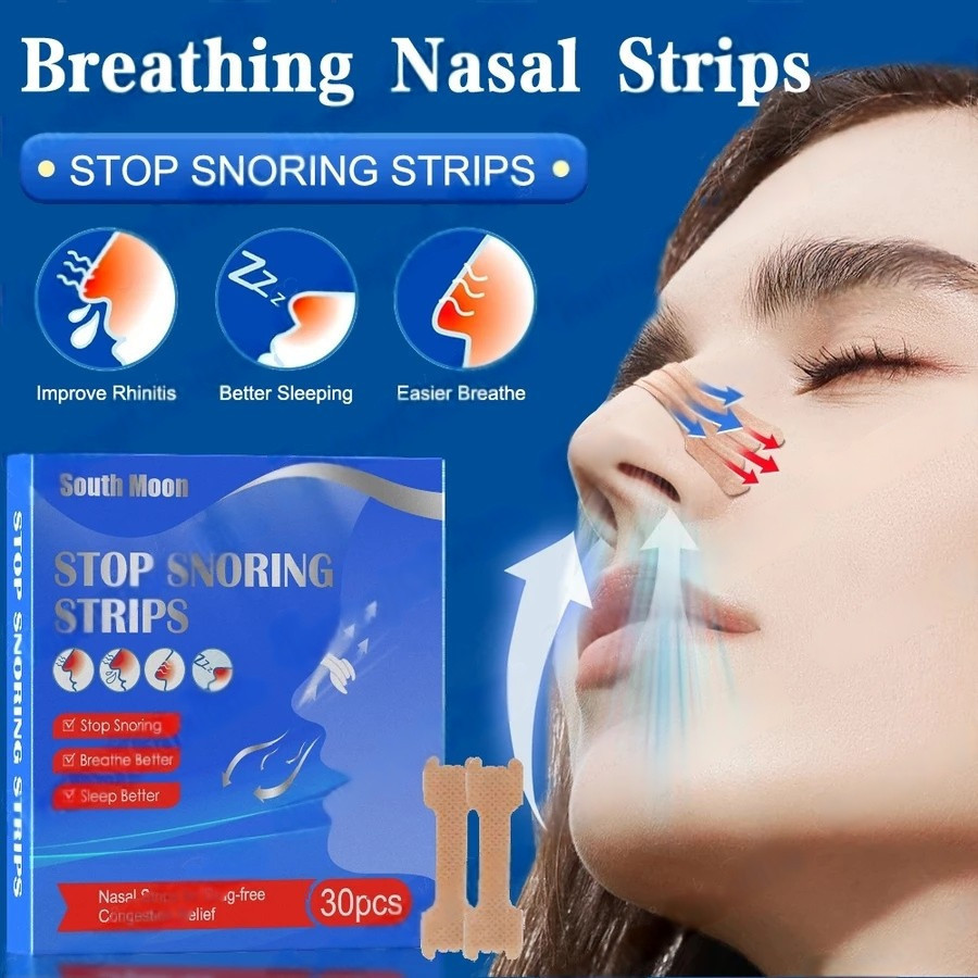 South Moon Patch Ventilasi Hidung 30pcs Meredakan Obstruksi Hidung Pelebaran Hidung Mengurangi Gangg
