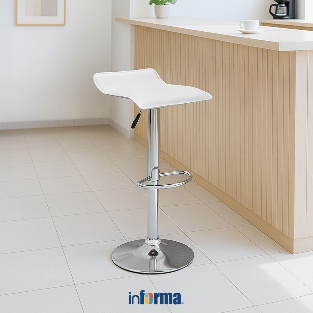 Informa Dan Bangku Bar - Putih Bar Stool Kursi Kafe Furniture Ruang Makan