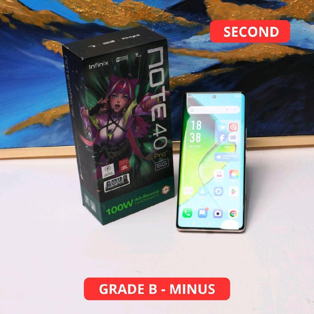 INFINIX NOTE 40 PRO PLUS 12/256 GB (5G) GRADE B - MINUS HP SECOND ORIGINAL SINAR MUTIARA CELL (00586