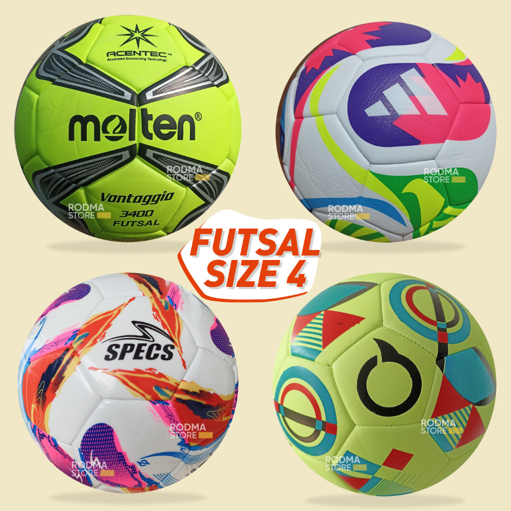 KLEPU.ID Bola Futsal Molten AFC Ortus Specs size 4 dewasa bola futsal jahit ukuran 4 murah free bonu