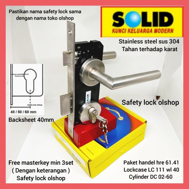 Handel pintu hre 61.41 SOLID komplit