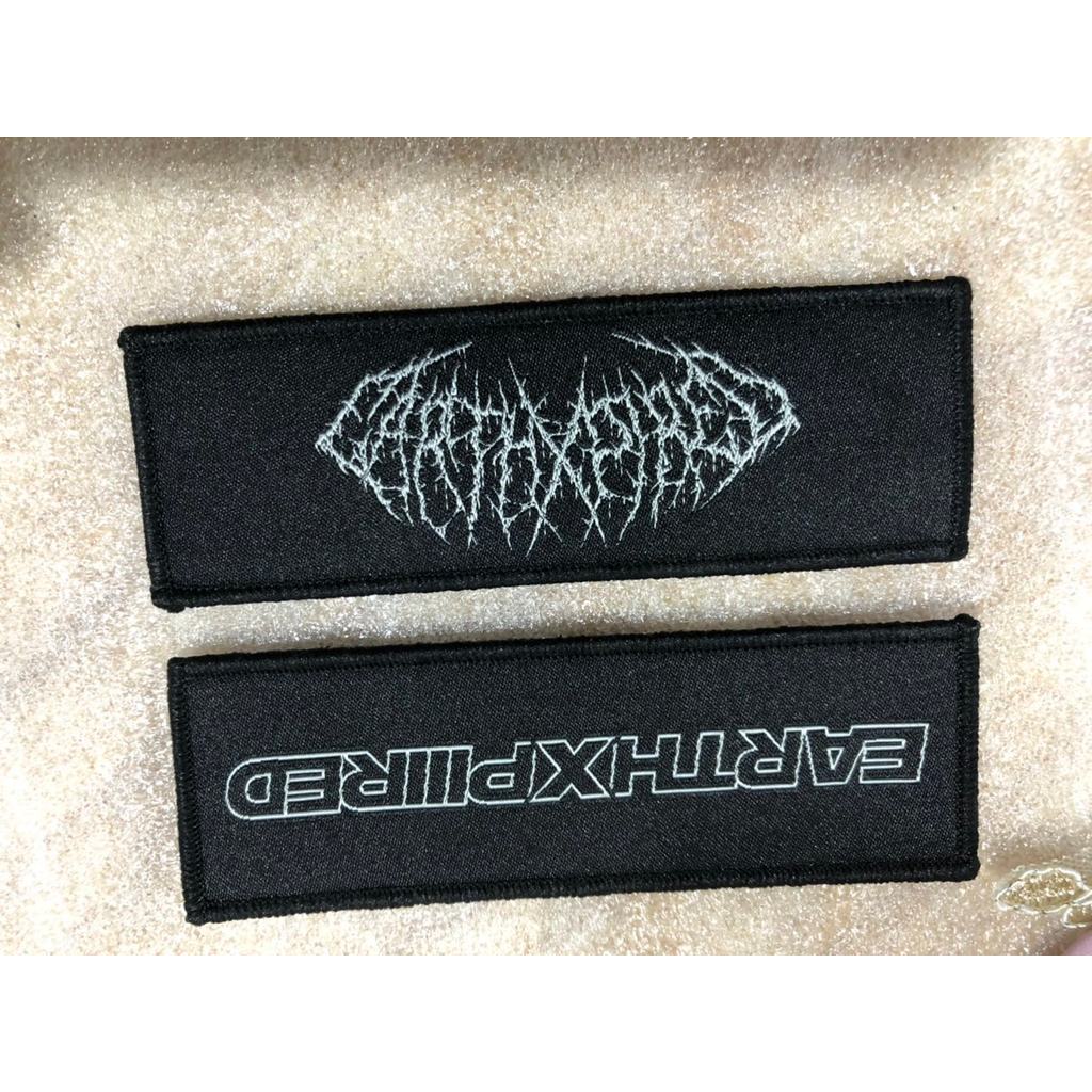 High Quality Custom Design Logo Woven Badges Hooks Backing Patch Washable For Clothes Bags