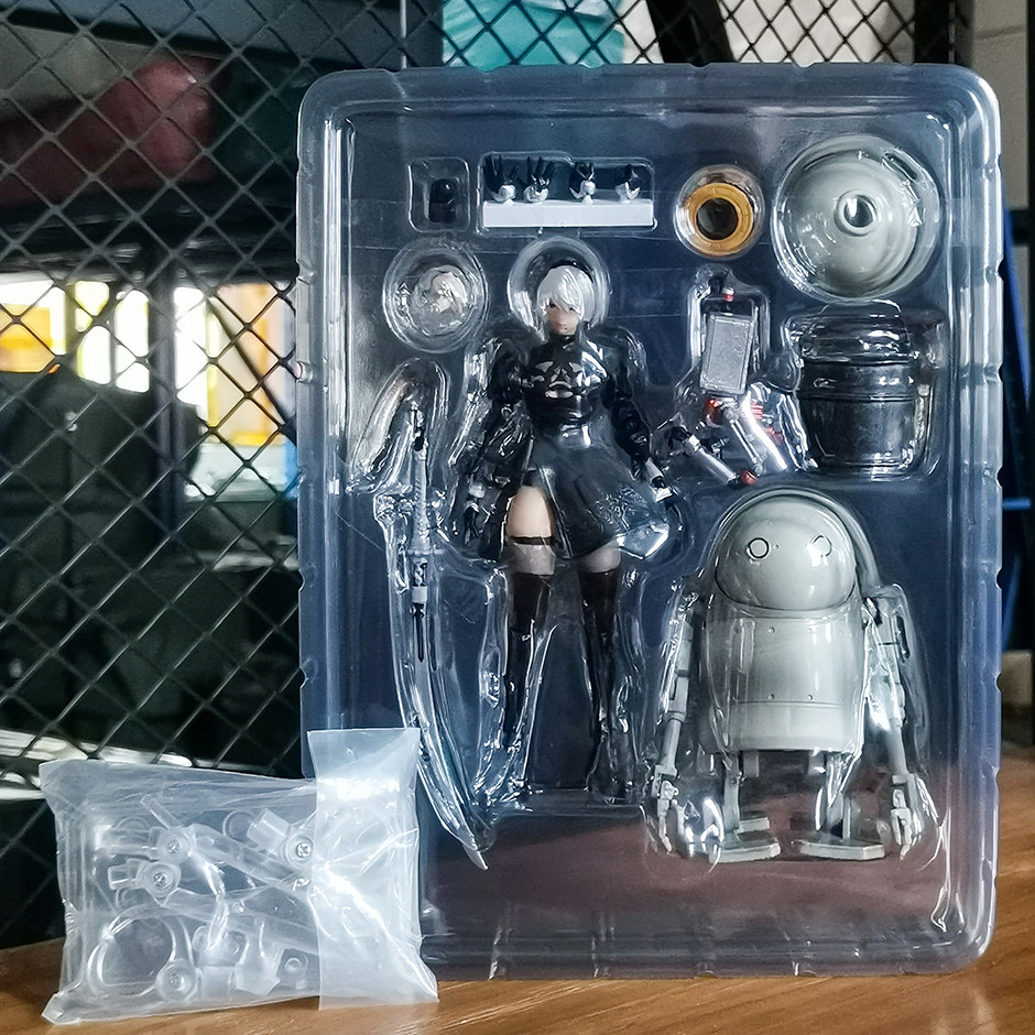NieR Automata Nier Automata 2B & Maine Lifeform PVC Action Figure Model Doll Toy Colletible Figurals