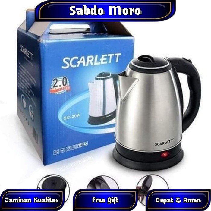 SCARLETT Teko Pemanas Air Otomatis 2L / Teko Listrik Otomatis