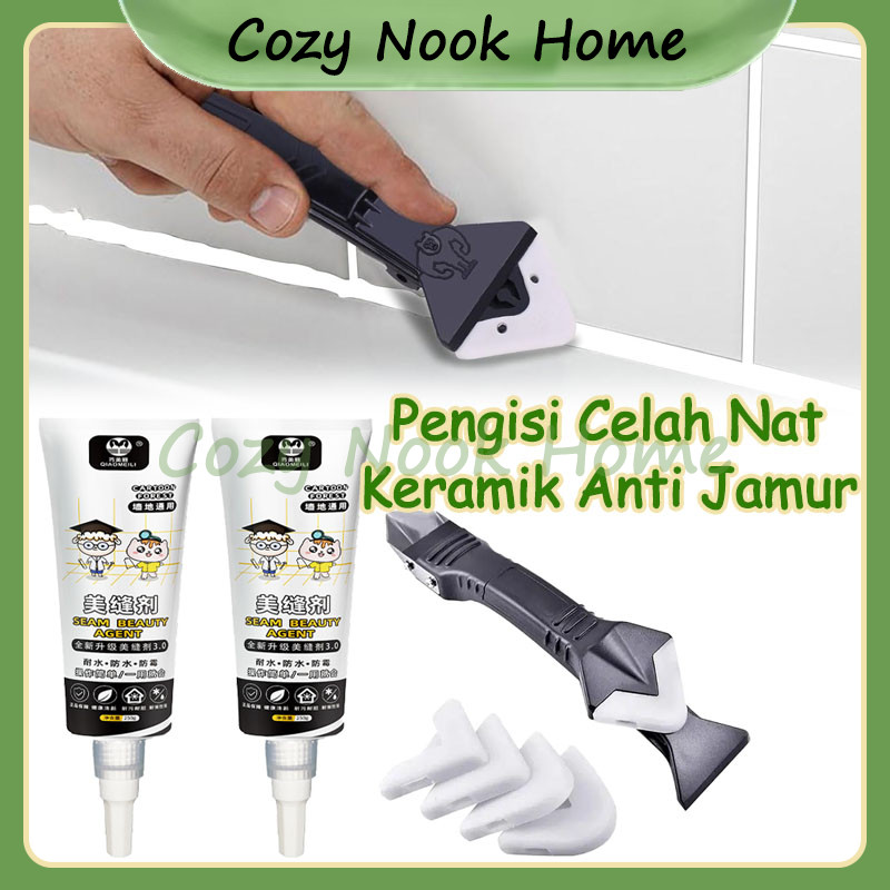 Pengisi Celah Nat Keramik Anti Jamur / Semen Anti Bocor Untuk Celah Nat / Cream Pengisi Nat Keramik 