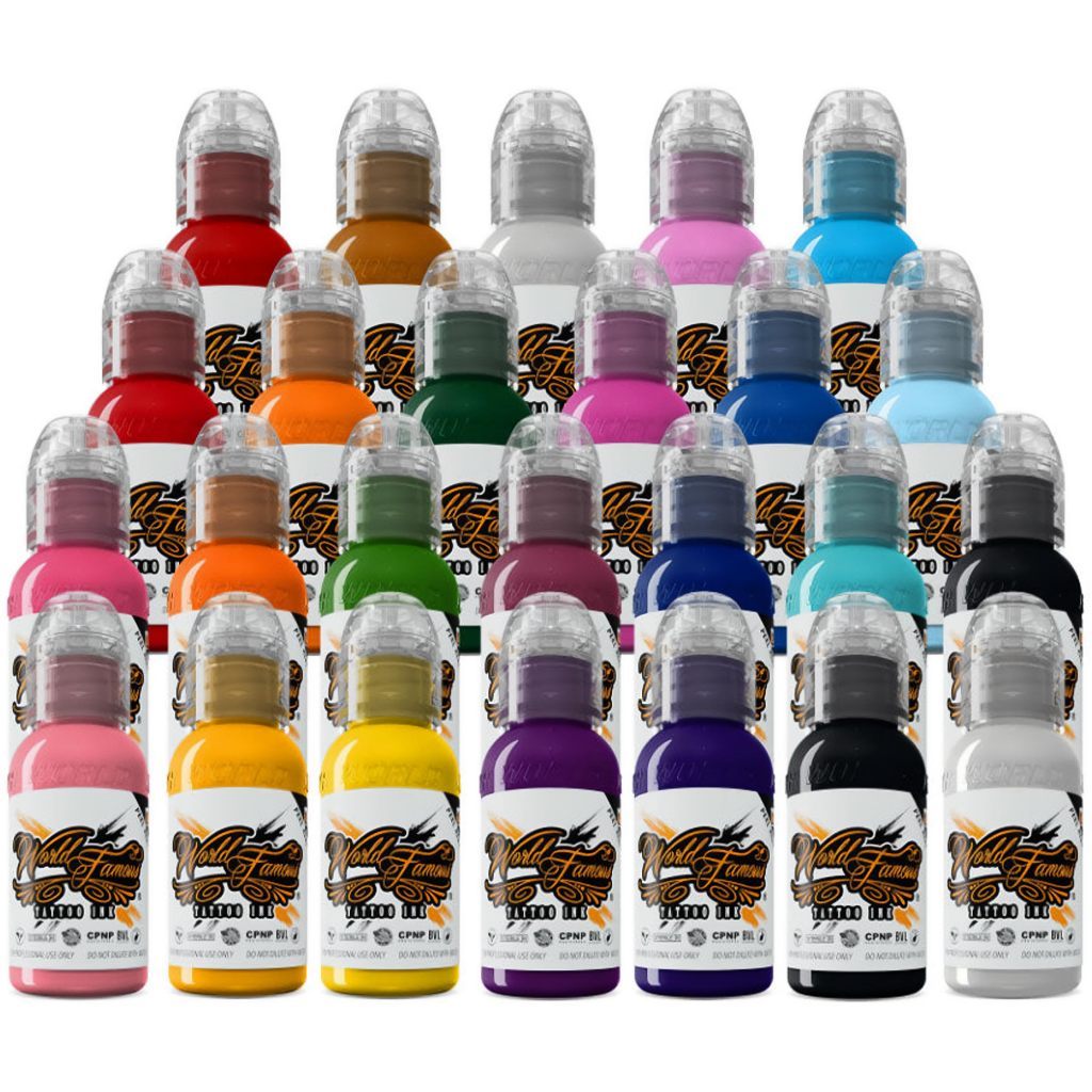 Promo Tinta Tattoo World Famous USA 30ML – Hasil Halus, Warna Hidup, Cepat Meresap - Kualitas Studio