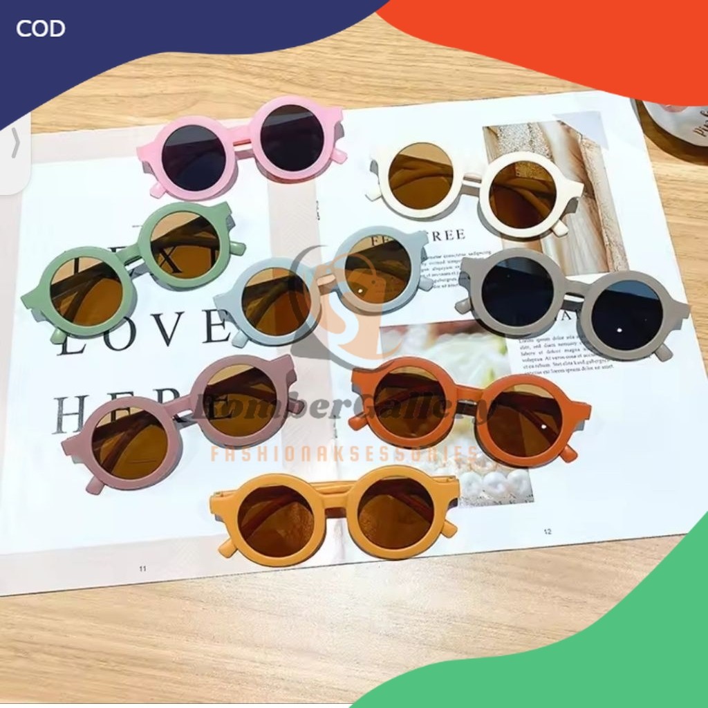 KACAMATA ANAK/KACAMATA BAYI LUCU/KACAMATA ANAK BERVARIAN WARNA WARNA LUCU