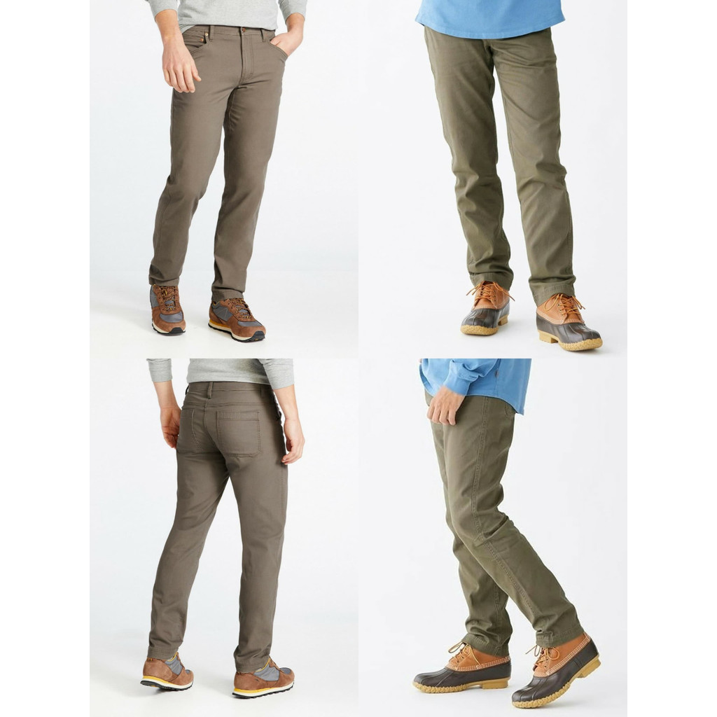 Celana Outdoor LL Bean Men's BeanFlex Canvas Five-Pocket Pants - 7912