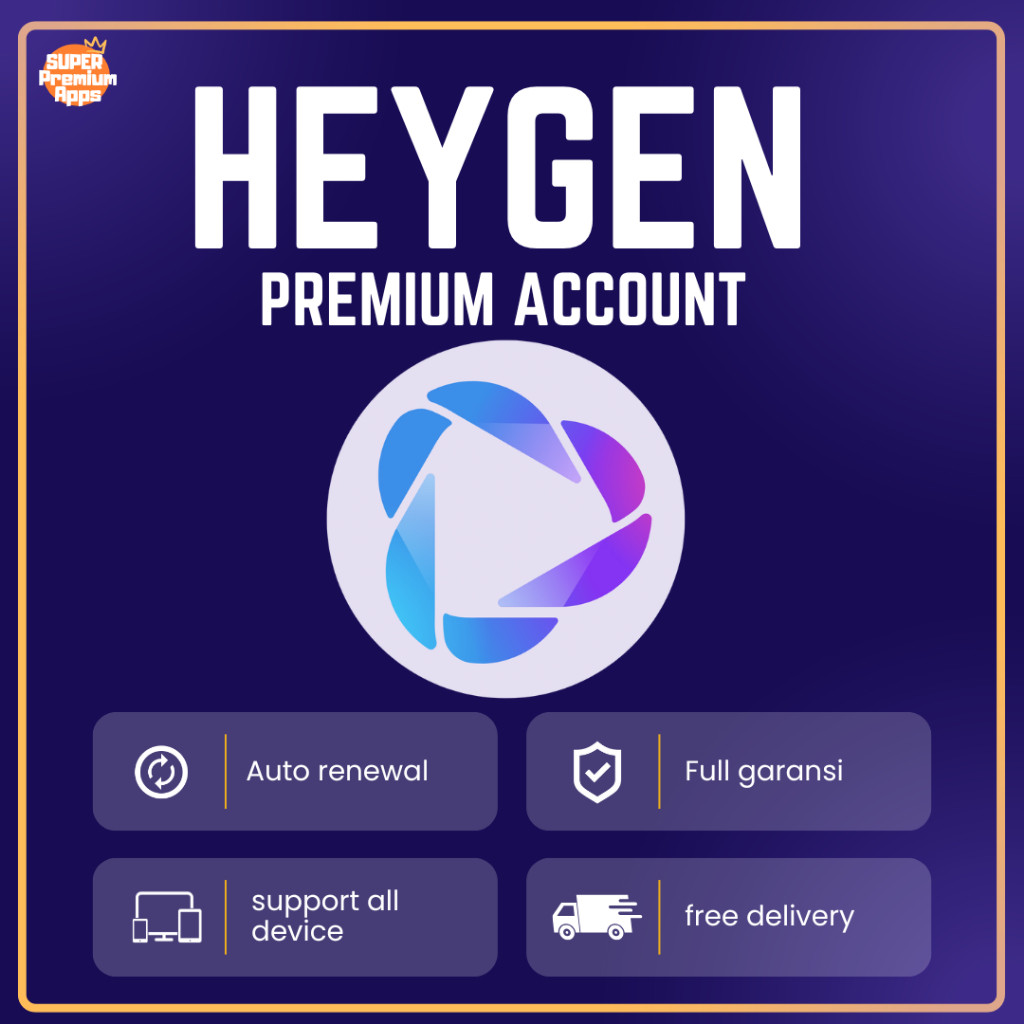 [1 Tahun] Heygen AI Premium UNLIMITED | AI Video Generator | Full Garansi