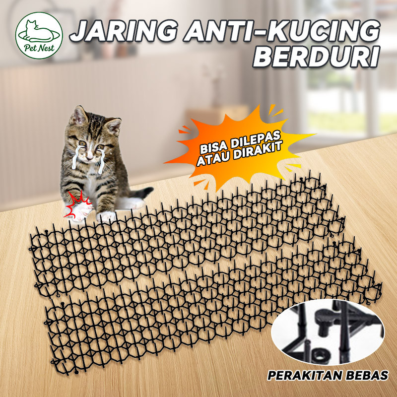Murah Tikar Berduri Anti Kucing 13*49CM Plastik Senjata Ajaib Rumah Anti Penolak Kucing