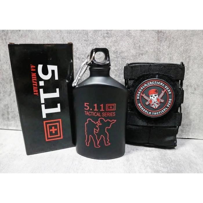 pouch botol tactical 5 1 1 / botol tactical Satu set / peples tactical - Satu set pouch botol