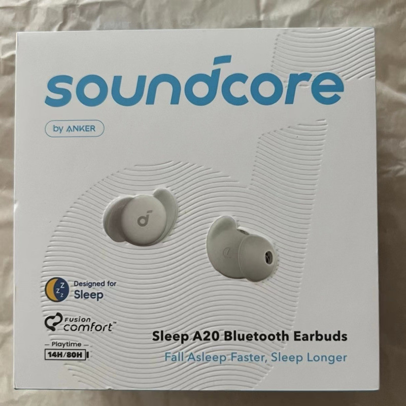 New Soundcore By Anker Sleep A20 Sleep Earbuds,Noise Blocking Sleep Headphones,Small Design For Side
