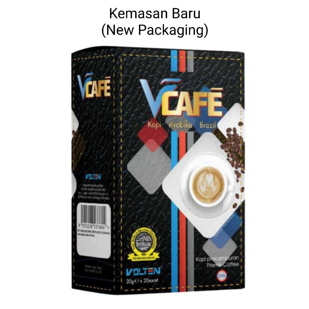 Vcafe Brazilian Arabica Coffee (Exp 2027) Isi 20 Sachet