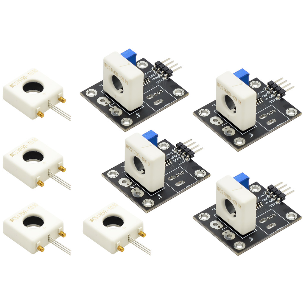 1PCS WCS1600 WCS1700 WCS1800 3-5V Hall Current Sensor Adjustable DC 100A 70A 35A Short Over-Current 