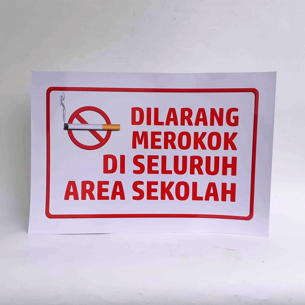 Poster Sekolah, Dilarang Merokok di Sekolah, Poster Larangan Merokok, Poster Kesehatan