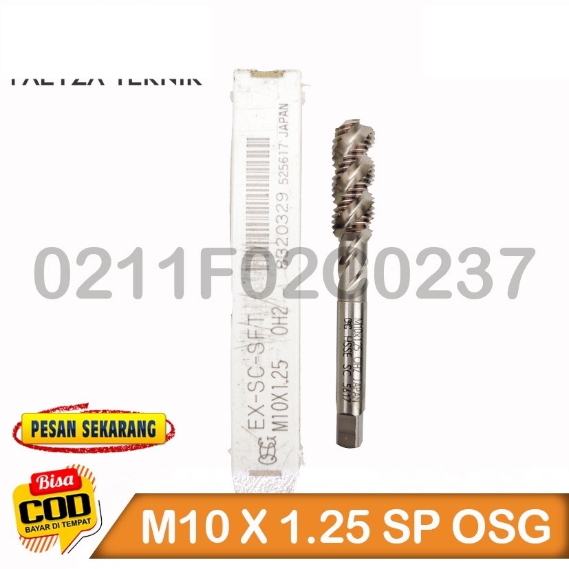 ST tap mesin hand tap m10x1.25 oh2 spiral osg baru bukan yamawa yg