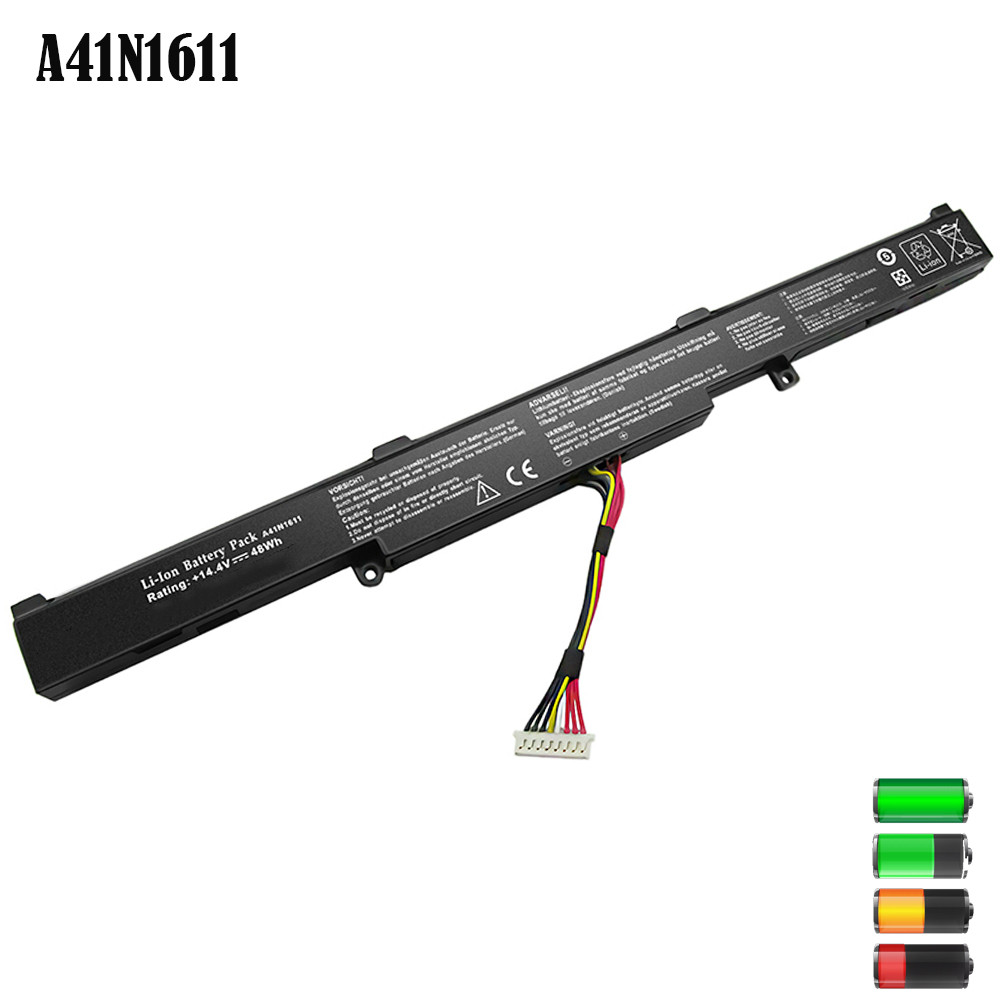 A41N1611 (14.4V 48Wh) Compatible Laptop Battery with ROG GL553 GL553VW GL553VD GL553VE GL753V FX53VD