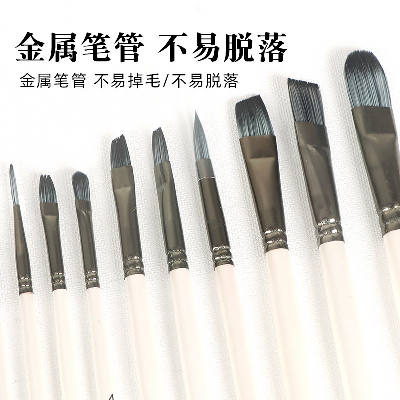 Set Kuas Cat Profesional Kuas Gouache Kuas Cat Air10Kuas Cat Minyak Akrilik